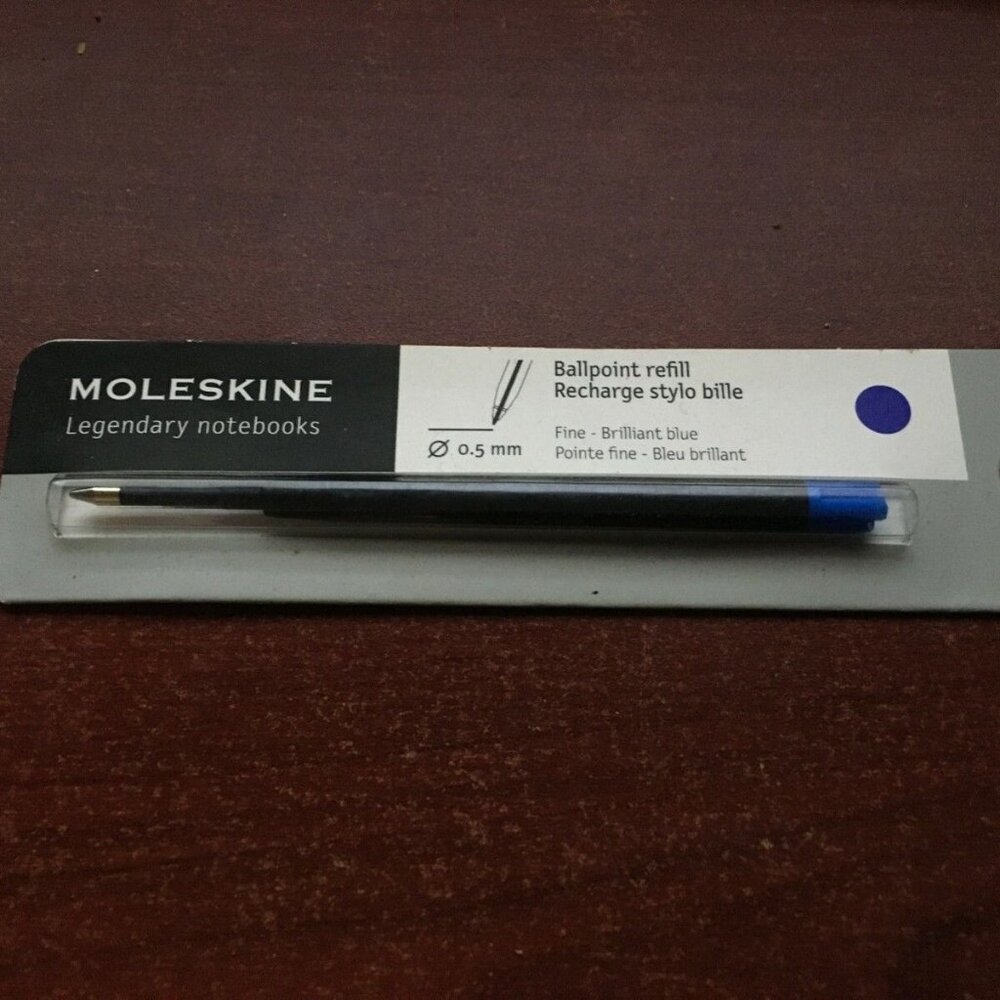 Moleskine Ballpoint Refill 0.5 mm Fine Brilliant Blue Ink